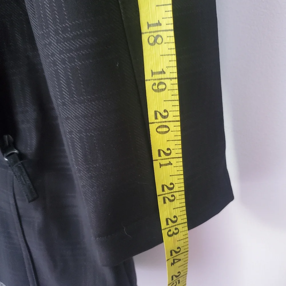 Free Country Woman's Black Plaid Hooded Trench Coat With Faux Fur Lining Sz S - Picture 13 of 16